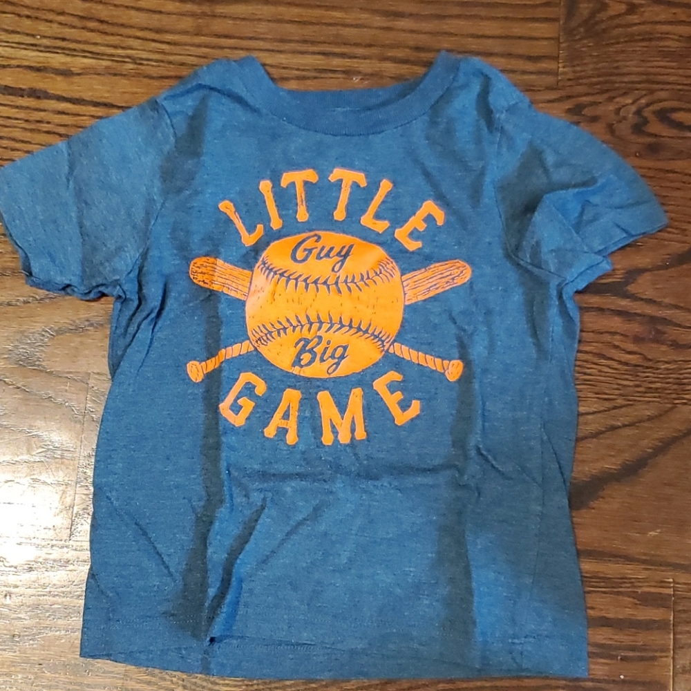 Childrens Place blue 3T Tee little guy big game te